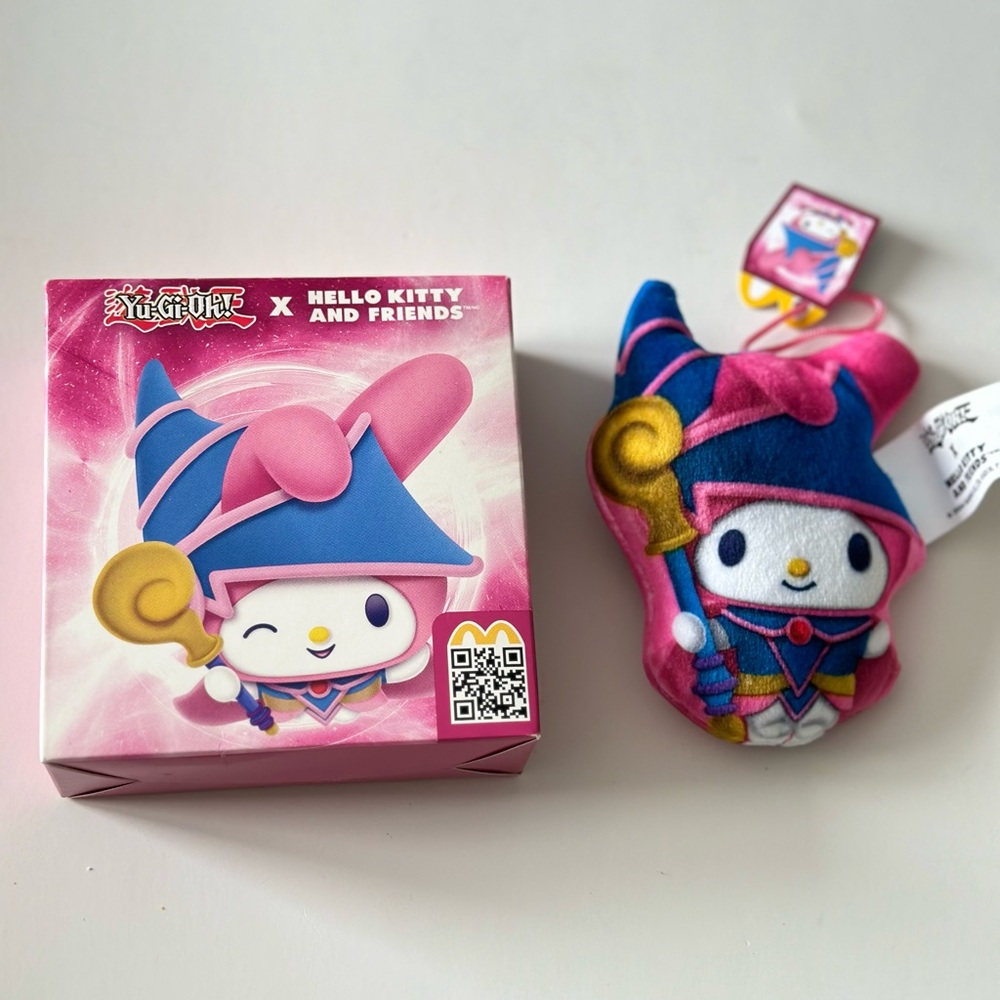 Mcdonalds Yugioh Hello Kitty My Melody Dark Magician Girl Plush Happy Meal Toy